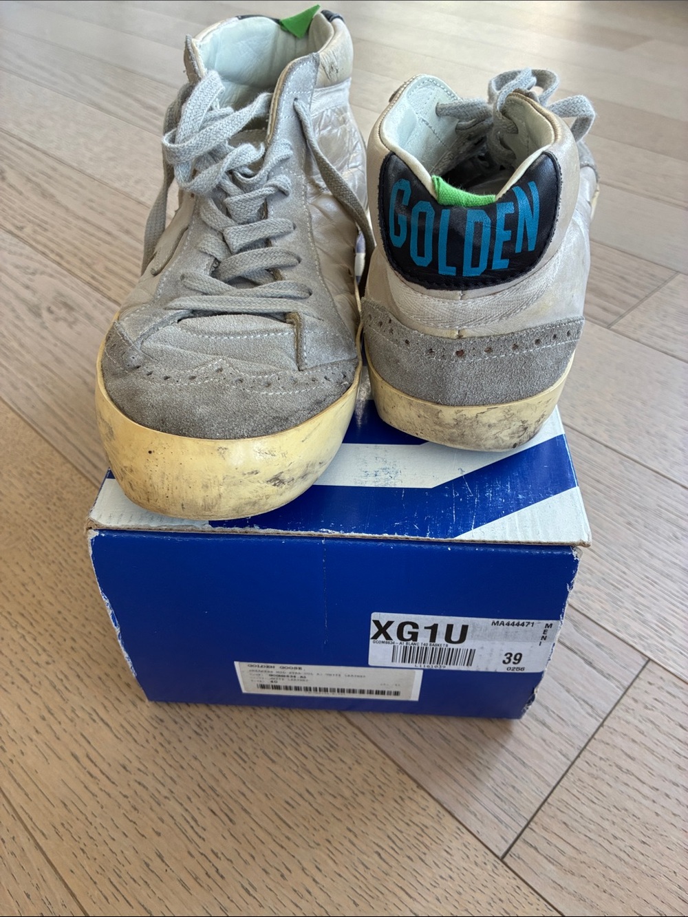 Golden Goose Gray Mid Star Sneakers